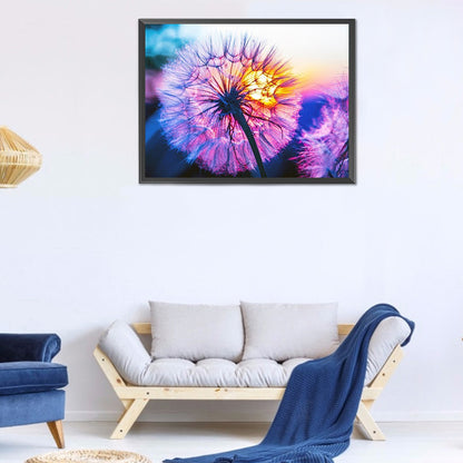 Sunset Dandelion - Full Round Drill Diamond Painting 40*30CM