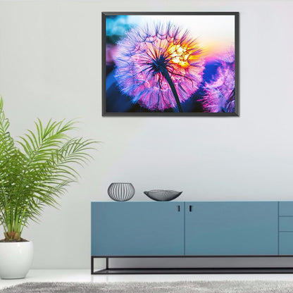 Sunset Dandelion - Full Round Drill Diamond Painting 40*30CM