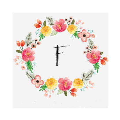 Letter F - Full Round Drill Diamond Painting 30*30CM