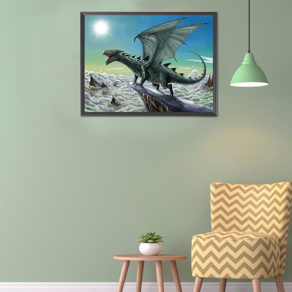 Dragon - Full Round Drill Diamond Painting 40*30CM