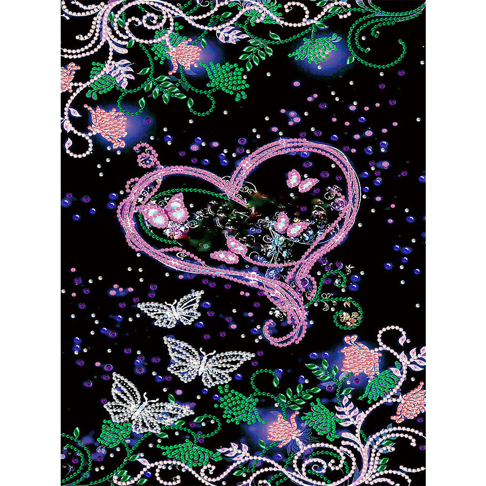 Love Flowers - Special Shaped Drill Diamond Paiting 30*40CM