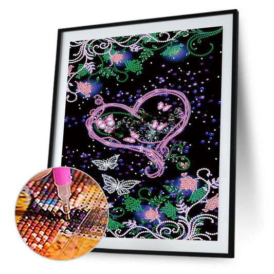 Love Flowers - Special Shaped Drill Diamond Paiting 30*40CM