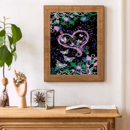 Love Flowers - Special Shaped Drill Diamond Paiting 30*40CM
