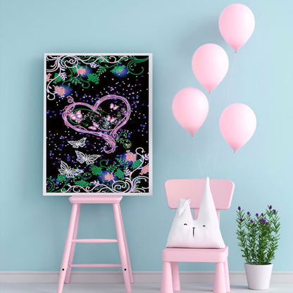 Love Flowers - Special Shaped Drill Diamond Paiting 30*40CM