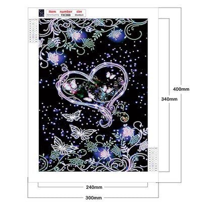 Love Flowers - Special Shaped Drill Diamond Paiting 30*40CM