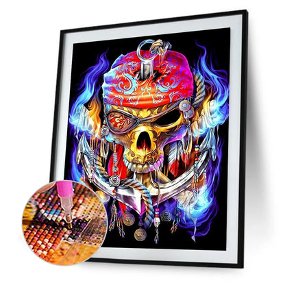 Skeleton - Full Round Drill Diamond Painting 30*40CM