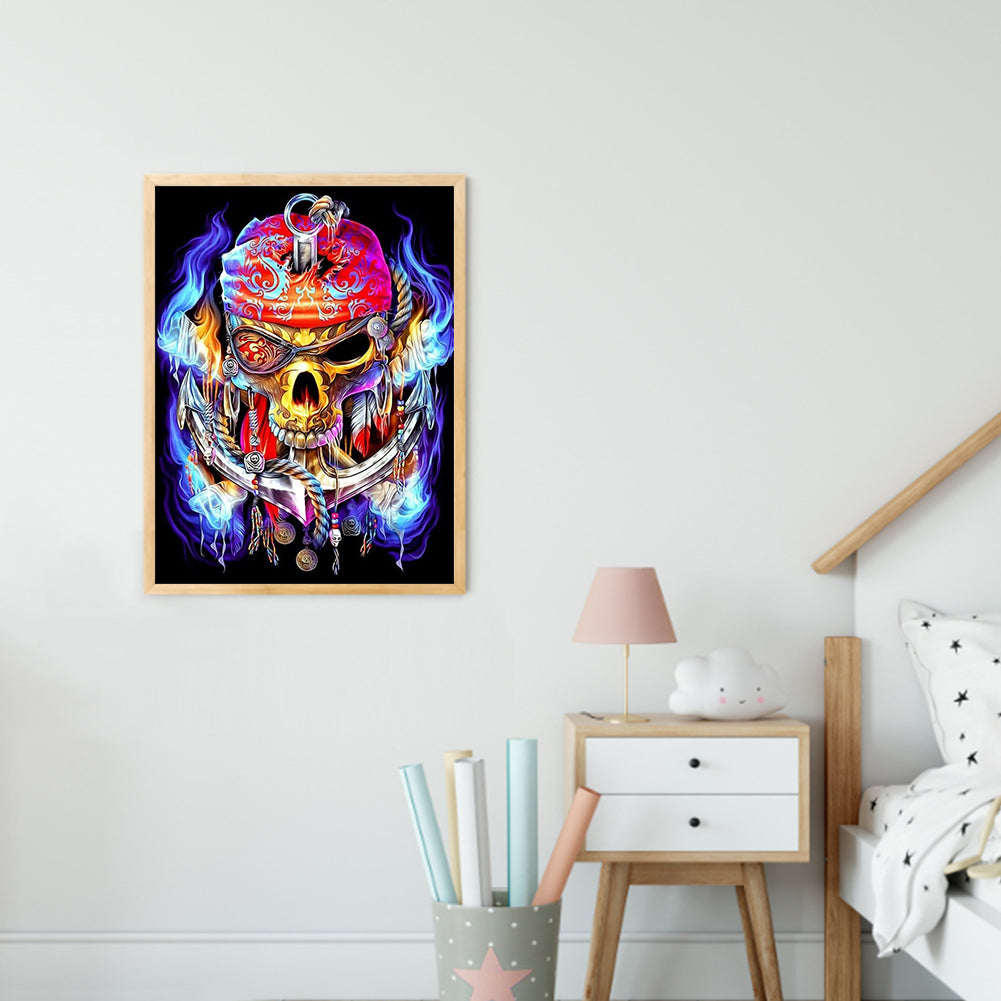 Skeleton - Full Round Drill Diamond Painting 30*40CM