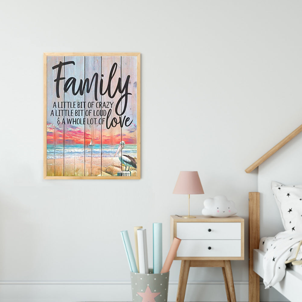 Word - Full Round Drill Diamond Painting 30*40CM