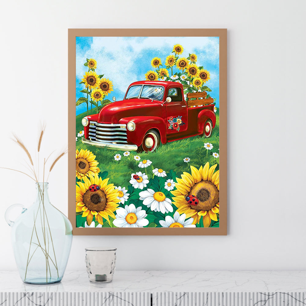 Car - Full Round Drill Diamond Painting 30*40CM