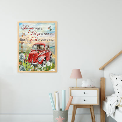 Car Text - Full Round Drill Diamond Painting 30*40CM