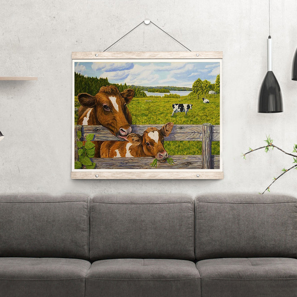 Cattle - Full Round Drill Diamond Painting 40*30CM
