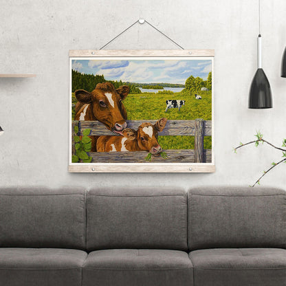 Cattle - Full Round Drill Diamond Painting 40*30CM