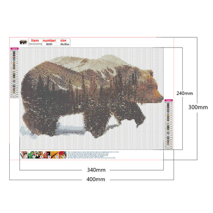 Grizzly Art - Full Round Drill Diamond Painting 40*30CM