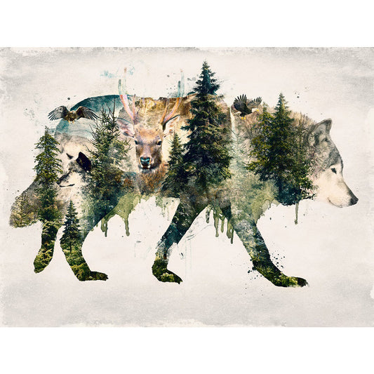 Wolf Art - Full Round Drill Diamond Painting 40*30CM