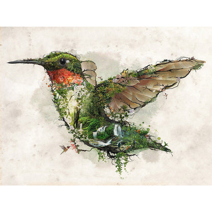 Hummingbird Art - Full Round Drill Diamond Painting 40*30CM