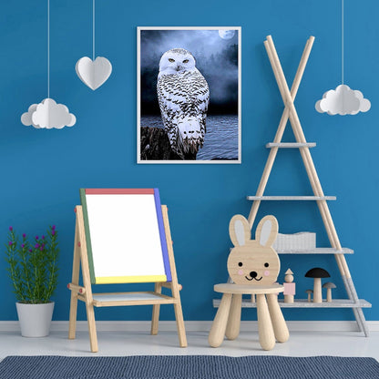 Owl - Full Round Drill Diamond Painting 50*60CM