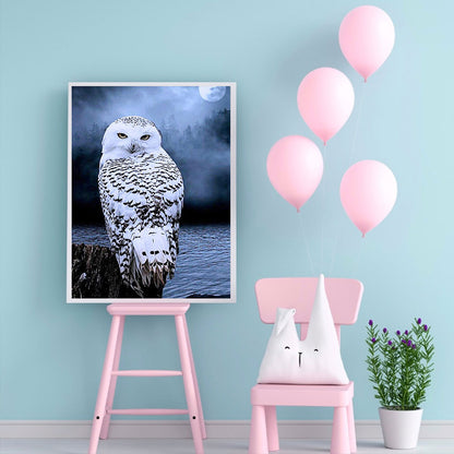 Owl - Full Round Drill Diamond Painting 50*60CM