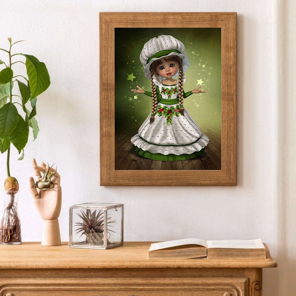 Big Eye Doll - Full Round Drill Diamond Painting 50*60CM