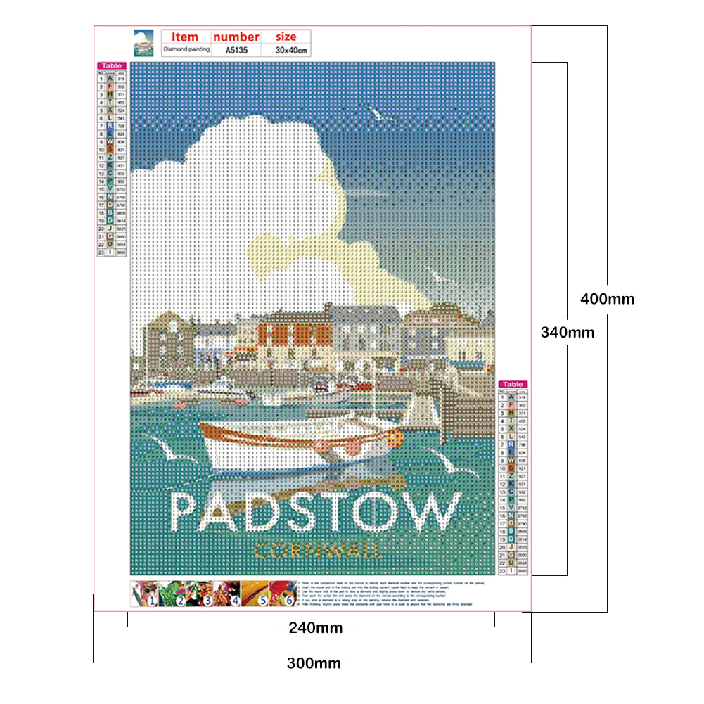 Padstow - Full Round Drill Diamond Painting 30*40CM