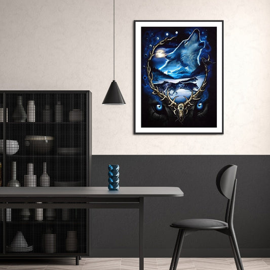 Wolf - Full Round Drill Diamond Painting 30*40CM