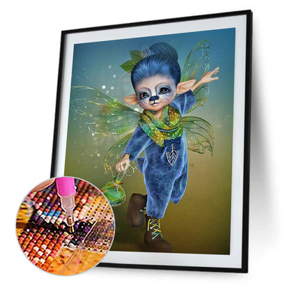 Cartoon Girl - Full Round Drill Diamond Painting 30*40CM