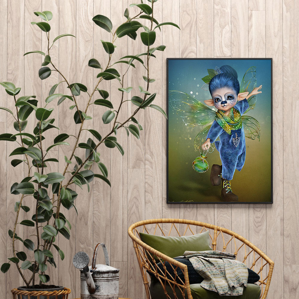 Cartoon Girl - Full Round Drill Diamond Painting 30*40CM