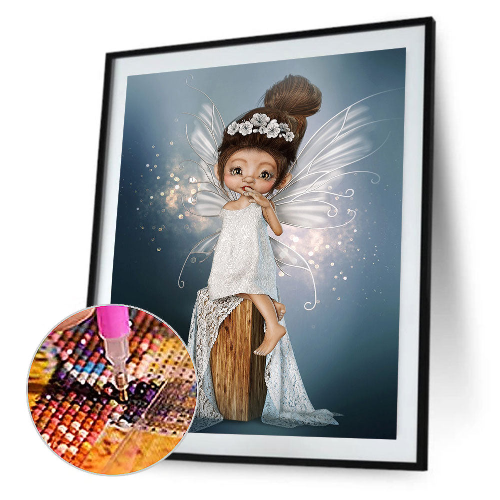 Cartoon Girl - Full Round Drill Diamond Painting 30*40CM