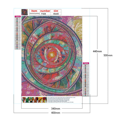 Symmetrical Pattern - Full Square Drill Diamond Painting 40*50CM