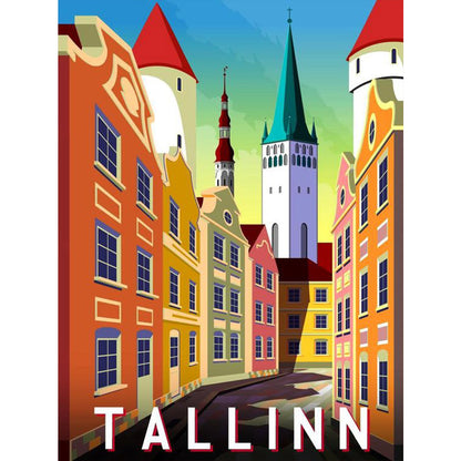 Tallinn - Full Round Drill Diamond Painting 30*40CM