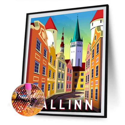 Tallinn - Full Round Drill Diamond Painting 30*40CM
