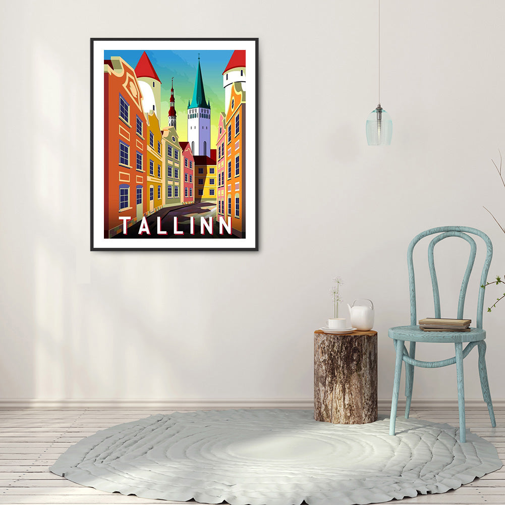 Tallinn - Full Round Drill Diamond Painting 30*40CM