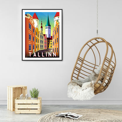 Tallinn - Full Round Drill Diamond Painting 30*40CM