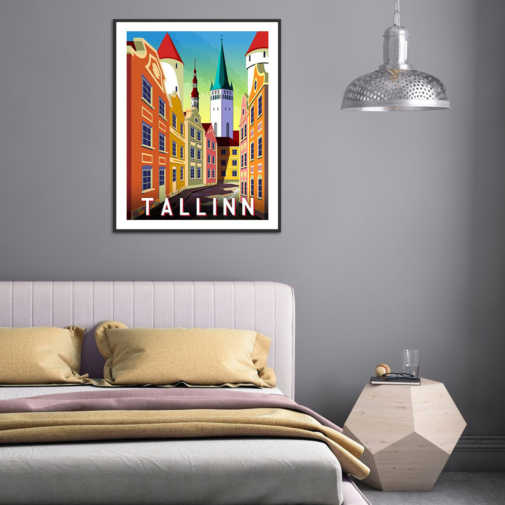 Tallinn - Full Round Drill Diamond Painting 30*40CM