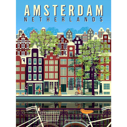 Amsterdam - Full Round Drill Diamond Painting 30*40CM