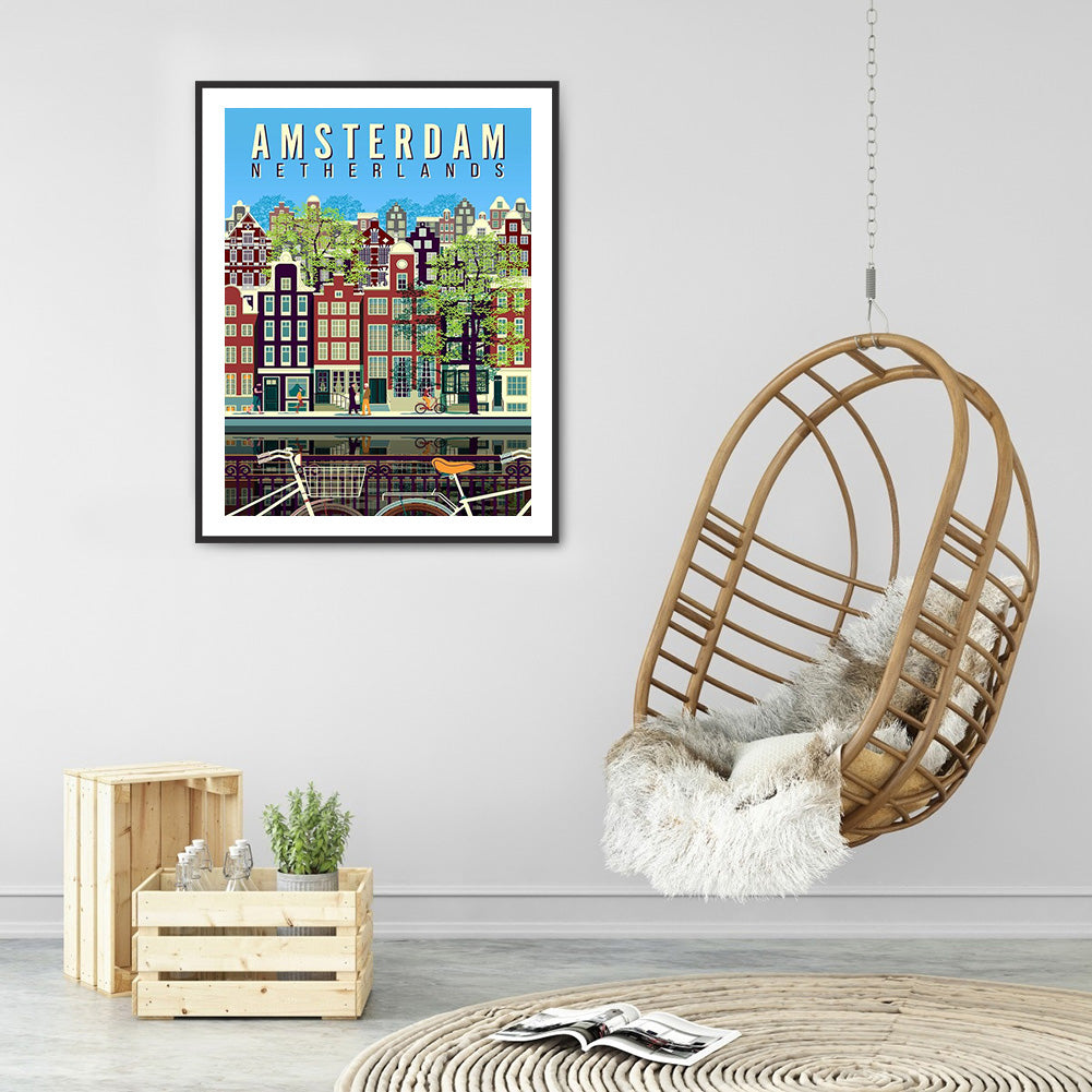 Amsterdam - Full Round Drill Diamond Painting 30*40CM