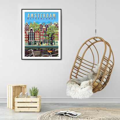 Amsterdam - Full Round Drill Diamond Painting 30*40CM