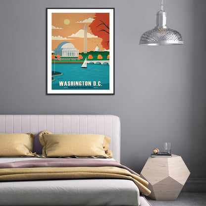 Washington - Full Round Drill Diamond Painting 30*40CM