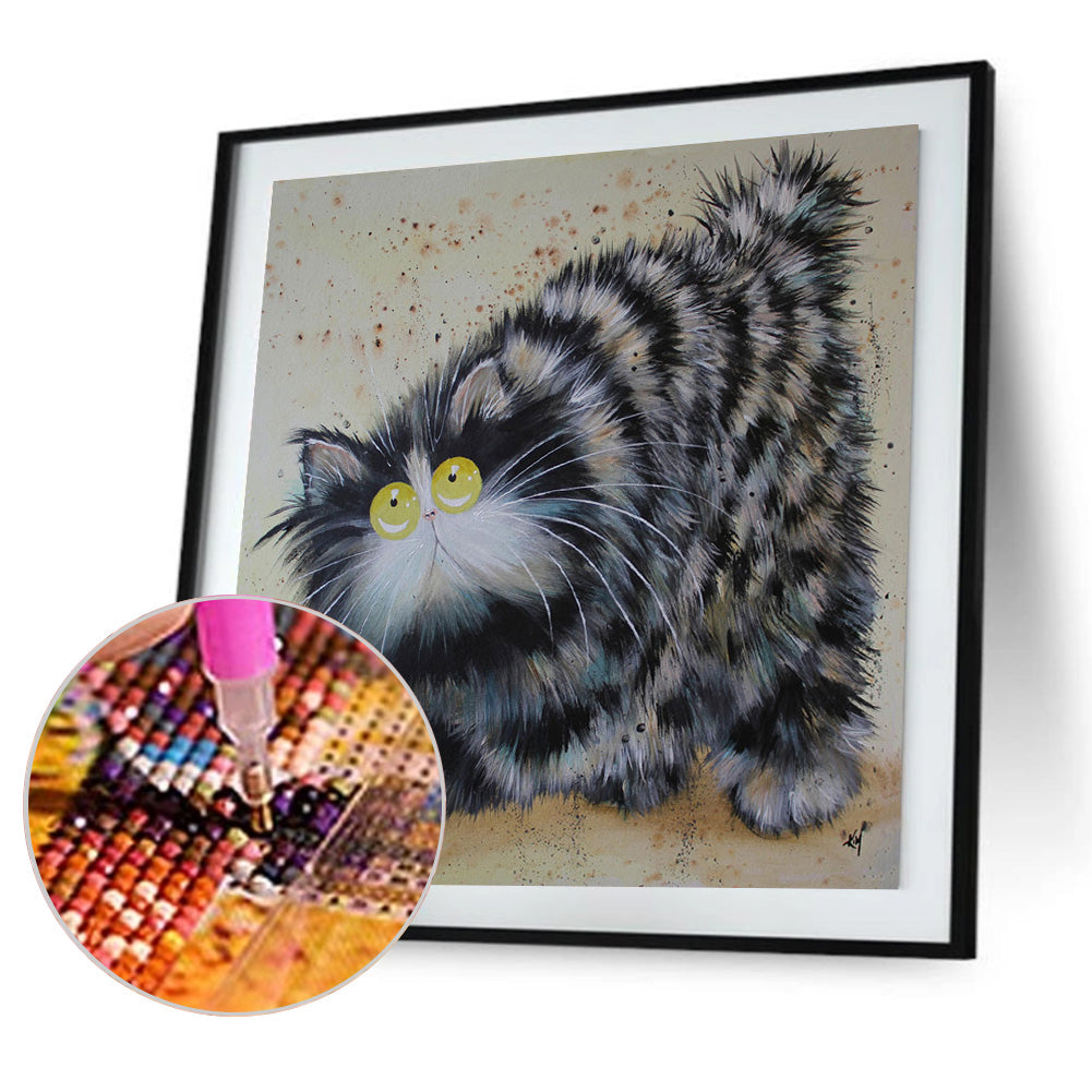 Persian Cat - Full Round Drill Diamond Painting 30*30CM