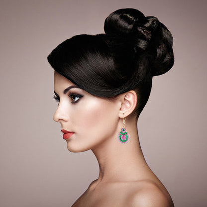 5D DIY Diamond Painting Earrings Kit Irregular Double-sided Drill Jewelry