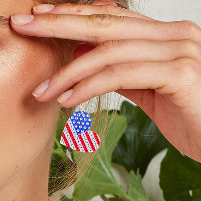 5D DIY Diamond Painting Earrings Kit Irregular Double-sided Drill Jewelry