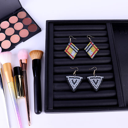 5D DIY Diamond Painting Earrings Kit Irregular Double-sided Drill Jewelry