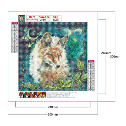 Fox - Full Round Drill Diamond Painting 30*30CM