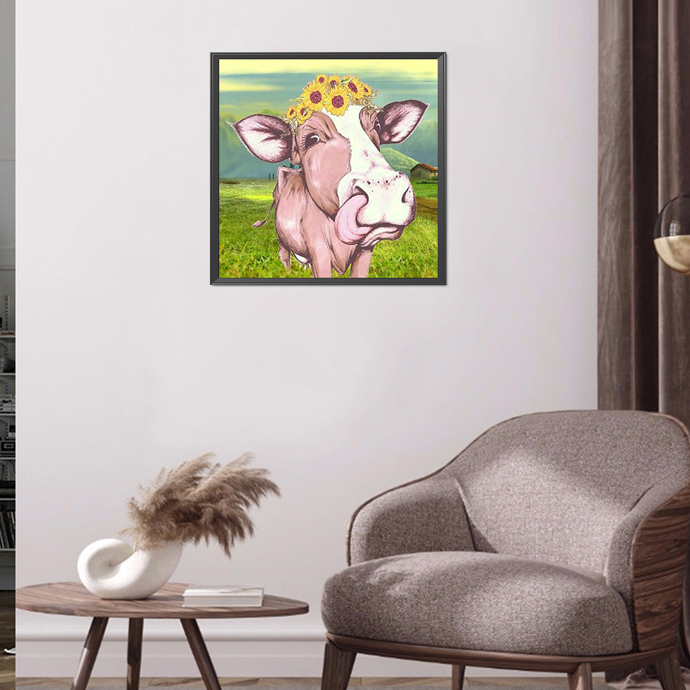 Cattle - Full Round Drill Diamond Painting 30*30CM