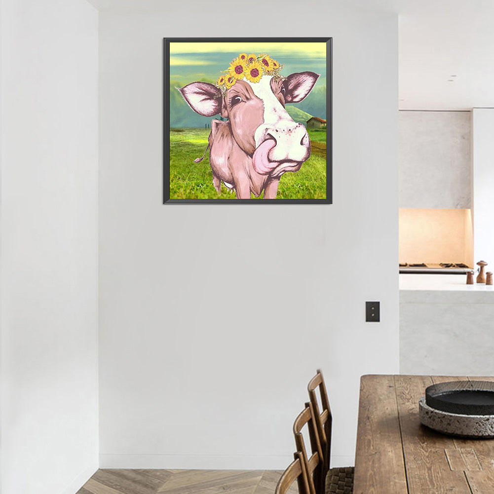 Cattle - Full Round Drill Diamond Painting 30*30CM