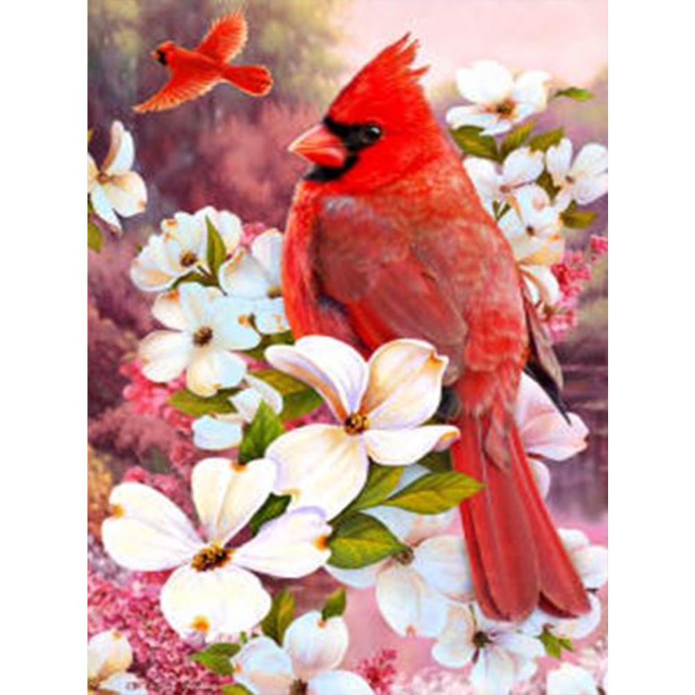 Flowers And Birds - Full Round Drill Diamond Painting 30*40CM