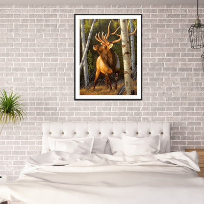 Deer - Full Round Drill Diamond Painting 30*40CM
