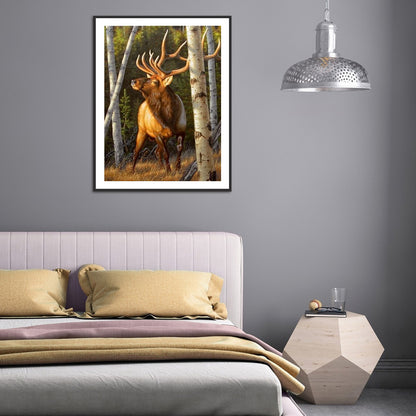 Deer - Full Round Drill Diamond Painting 30*40CM