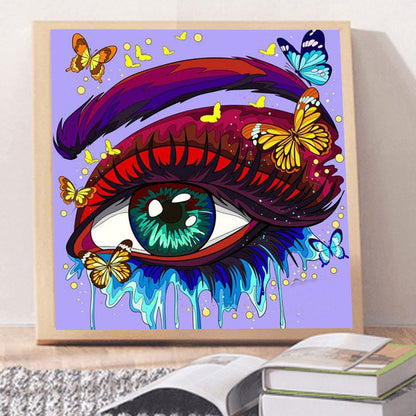 Bright Eye Makeup - Full Round Drill Diamond Painting 30*30CM