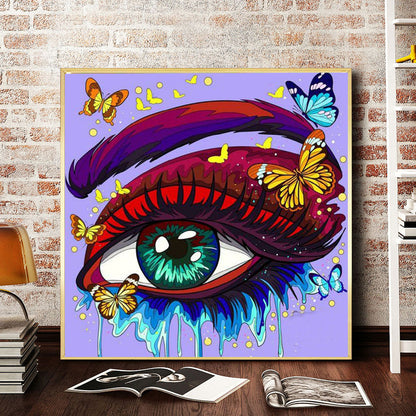 Bright Eye Makeup - Full Round Drill Diamond Painting 30*30CM