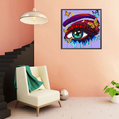 Bright Eye Makeup - Full Round Drill Diamond Painting 30*30CM